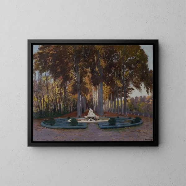 Otoal - Santiago Rusiñol — cuadro enmarcado en la pared