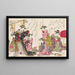Shin bijin awase jihitsu kagami Pl5 - Santo Kyoden — cuadro enmarcado en la pared