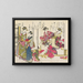 Modern Beauties Painting, mirror of reality Pl6 - Santo Kyoden — framed artwork on a wall