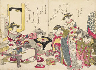 Santo Kyoden - Shin bijin awase jihitsu kagami Pl7.webp