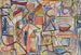 Geometric Composition with Figures - Sasza Blonder — artwork view