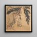 Savant con bastón y pincel - Chen Hongshou — cuadro enmarcado en la pared