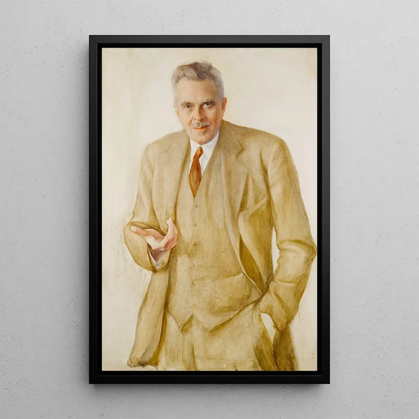 Retrato de un caballero - Saveli Abramovich Sorin — cuadro enmarcado en la pared