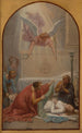 The Empress Prisca burying the body of Saint Susanna - Sébastien Norblin de la Gourdaine — artwork view