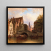 Escena en Ámsterdam - Elias Pieter van Bommel — cuadro enmarcado en la pared