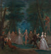 Escena en un parque con figuras de la Commedia dell'Arte - Marcellus Laroon el Joven — vista de la obra