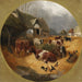 Escena de corte de granja - John Frederick Herring Jr — vista de la obra