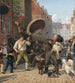 Escena callejera durante los días de calor extremo - Wilhelm Marstrand — vista de la obra