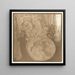 Dreamlike Scene Painting - Bernard Willem Wierink — framed artwork on a wall