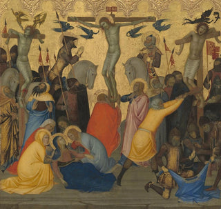 Scènes de la Passion du Christ : Le Crucifixion, panneau central - Andrea Vanni