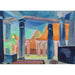Reproduction of the painting Scénography Painting for the object Cleopatra - Robert Delaunay