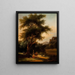 Pastores en el santuario de Artemisa - Escuela de Claude Lorrain — cuadro enmarcado en la pared