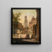 Lugar animado - Escuela de Jan van der Heyden — cuadro enmarcado en la pared