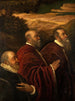 Tres consejeros venecianos - Escuela de Jacopo Tintoretto — vista de la obra