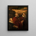 Tres consejeros venecianos - Escuela de Jacopo Tintoretto — cuadro enmarcado en la pared
