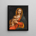 Virgen con el Niño - Escuela de Leonardo da Vinci — cuadro enmarcado en la pared