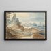 Castillo en la orilla - Escuela de Pieter Bruegel el Viejo — cuadro enmarcado en la pared