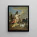 An allegory of Cupid blowing bubbles with two goats - Utrecht School — framed artwork on a wall