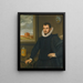 Portrait of a Gentleman - School of Veneto — framed artwork on a wall