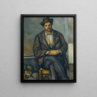 Reproduction tableau | Paysan assis - Paul Cézanne | Poster - Toile - Aluminium
