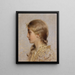 Niña de perfil - Sebastian Lucius — cuadro enmarcado en la pared