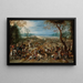 Les Conséquences d'une Bataille - Sebastian Vrancx — framed artwork on a wall