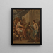 Estudio de David y Saúl - Sebastiano Conca — cuadro enmarcado en la pared