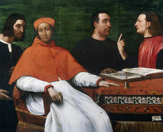 Sebastiano del Piombo - Cardinal Bandinello SauliHis Secretary and Two Geographers.webp