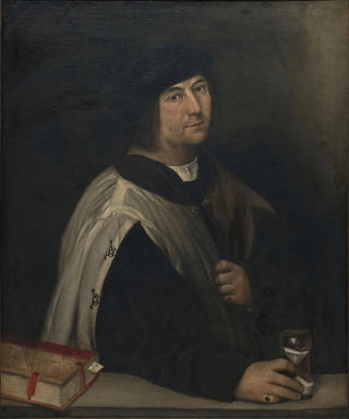 Sebastiano del Piombo - Prelate With An Hourglass.webp
