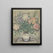 Nature morte aux roses dans un bocal de Delft - Sei Koyanagi — cuadro enmarcado en la pared
