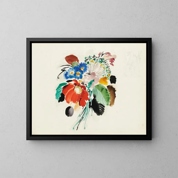 Bouquet mezclado - Sergey Chekhonin — cuadro enmarcado en la pared