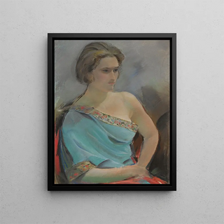 Sergey Chekhonin - Portrait of the artists wife.webp