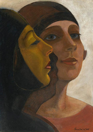 Sergey Yurievich Sudeikin - A Portrait Of Two Ladies.webp
