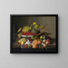 Una abundancia de frutas - Severin Roesen — cuadro enmarcado en la pared
