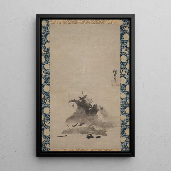 Paisaje Haboku Flungink - Shōgetsu Takan — cuadro enmarcado en la pared