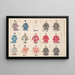 Une Illustration de Costumes 1 - Shigeo Inoue — framed artwork on a wall