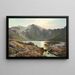 Llanberis painting, North Wales - Sidney Richard Percy — framed artwork on a wall