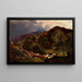 La rivière Llugwy à Capel Curig - Sidney Richard Percy — framed artwork on a wall