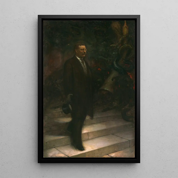 Theodore Roosevelt - Sigismund de Ivanowski — cuadro enmarcado en la pared