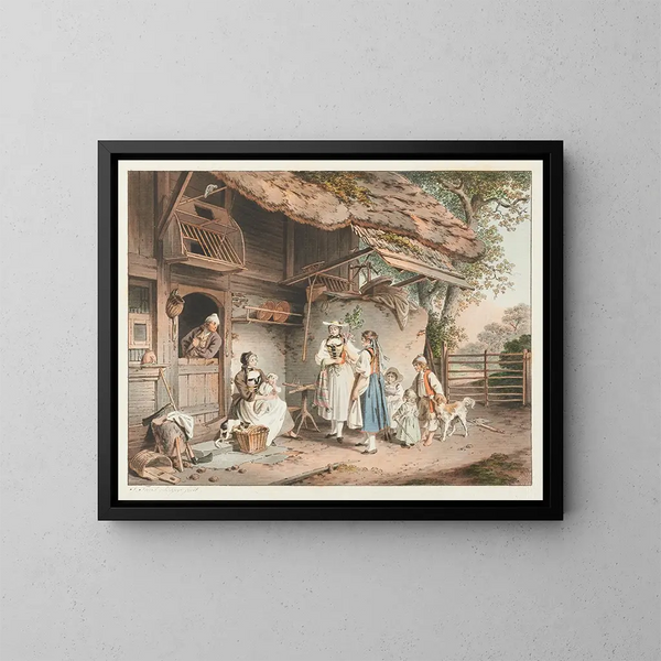 Les Chanteuses du mois de mai - Sigmund Freudenberger — framed artwork on a wall