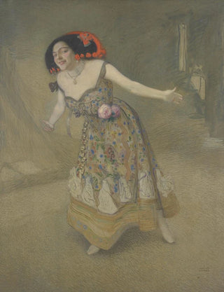 Sigmund Walter Hampel - Spanische Tnzerin Portrt der Mlle E.webp
