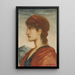 Tête - Simeon Solomon — cuadro enmarcado en la pared
