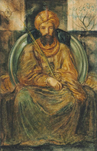 Simeon Solomon - King Solomon sitting in judgement.webp