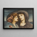 The Night Watching Over Her Beloved Sleeping Child - Simeon Solomon — framed artwork on a wall