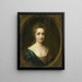 Johanna van Citters 1672-1740 Hermana de Anna van Citters - Simon Dubois — cuadro enmarcado en la pared