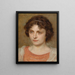 Retrato de una niña - Simon Glücklich — cuadro enmarcado en la pared