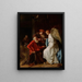 Tobie and the Angel Healing Tobie of Blindness - Simon Henrixz van Amersfoort — framed artwork on a wall