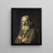 Retrato de un anciano - Simon Kick — cuadro enmarcado en la pared