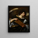 Ángeles con los atributos de la Pasión, la suscripción de la Cruz - Simon Vouet — cuadro enmarcado en la pared