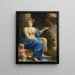 Euterpe, la musa de la música y de la poesía lírica - Simon Vouet — cuadro enmarcado en la pared